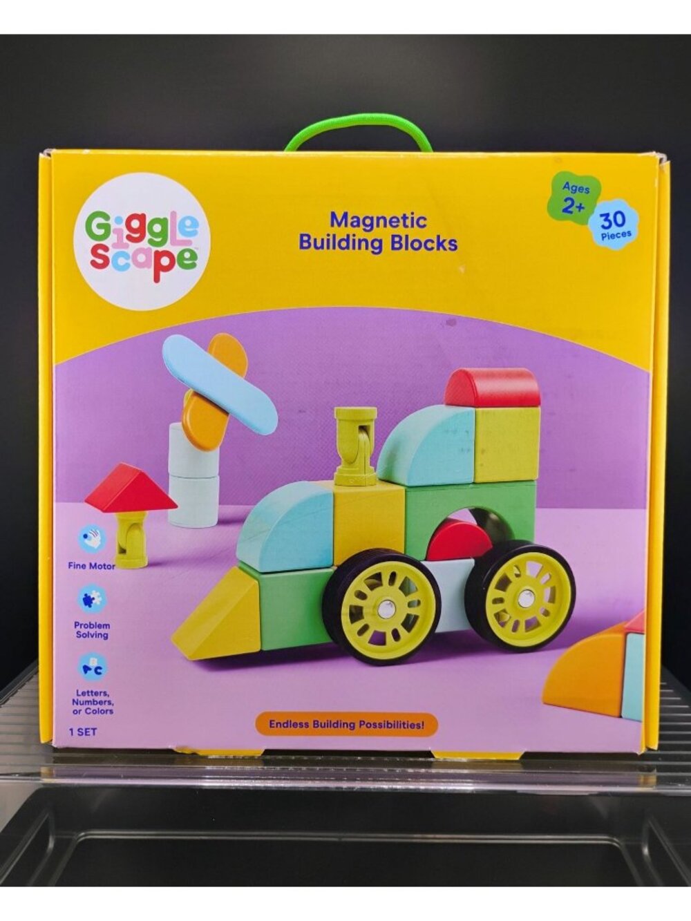 GiggleScape Magnetic Building Blocks Set 30 Pc For Kids 2+